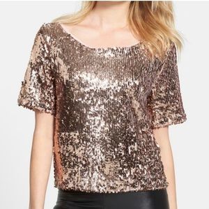 Tildon Blush Short Sleeve Top Sz S